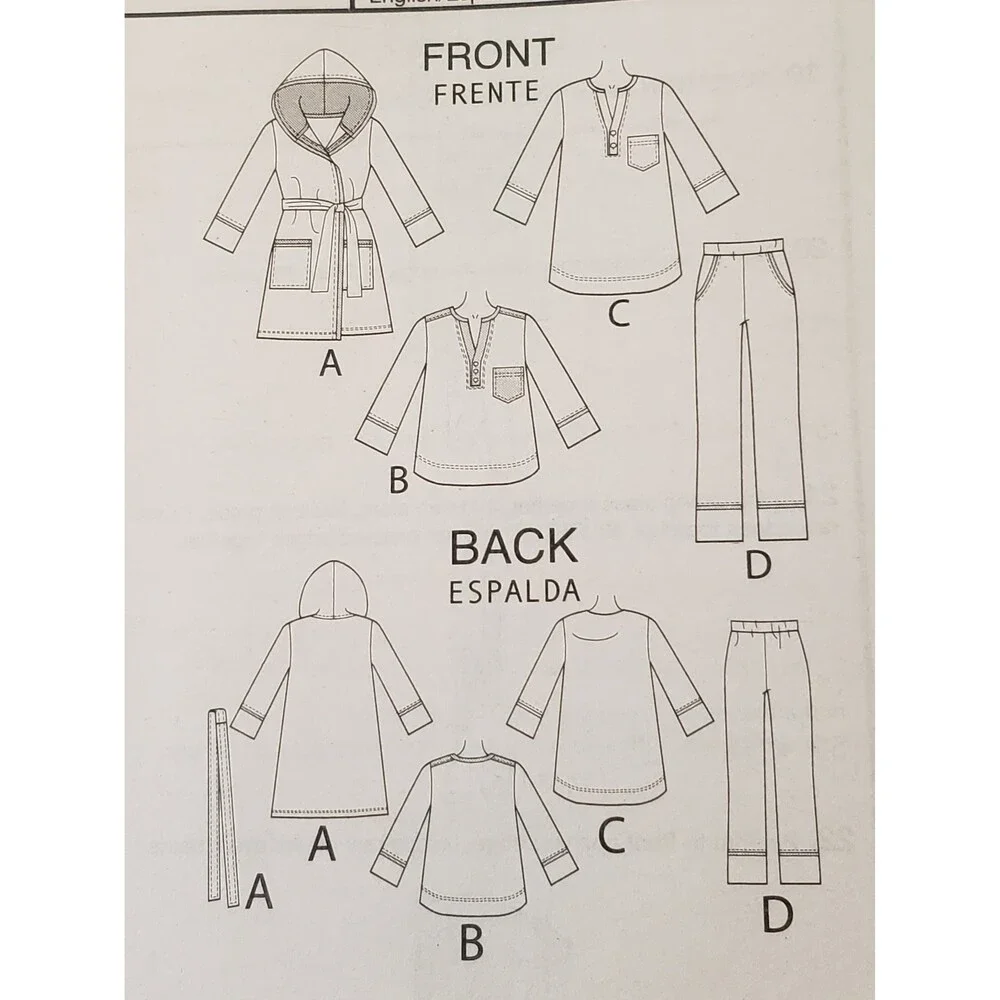 McCalls girls robe